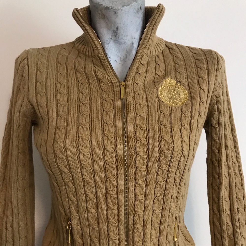 Zip Up Ralph Lauren Sweater XS